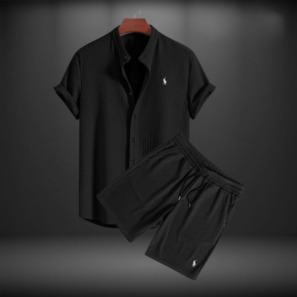 Ensemble Ralph Lauren – t-shirt et short Noir