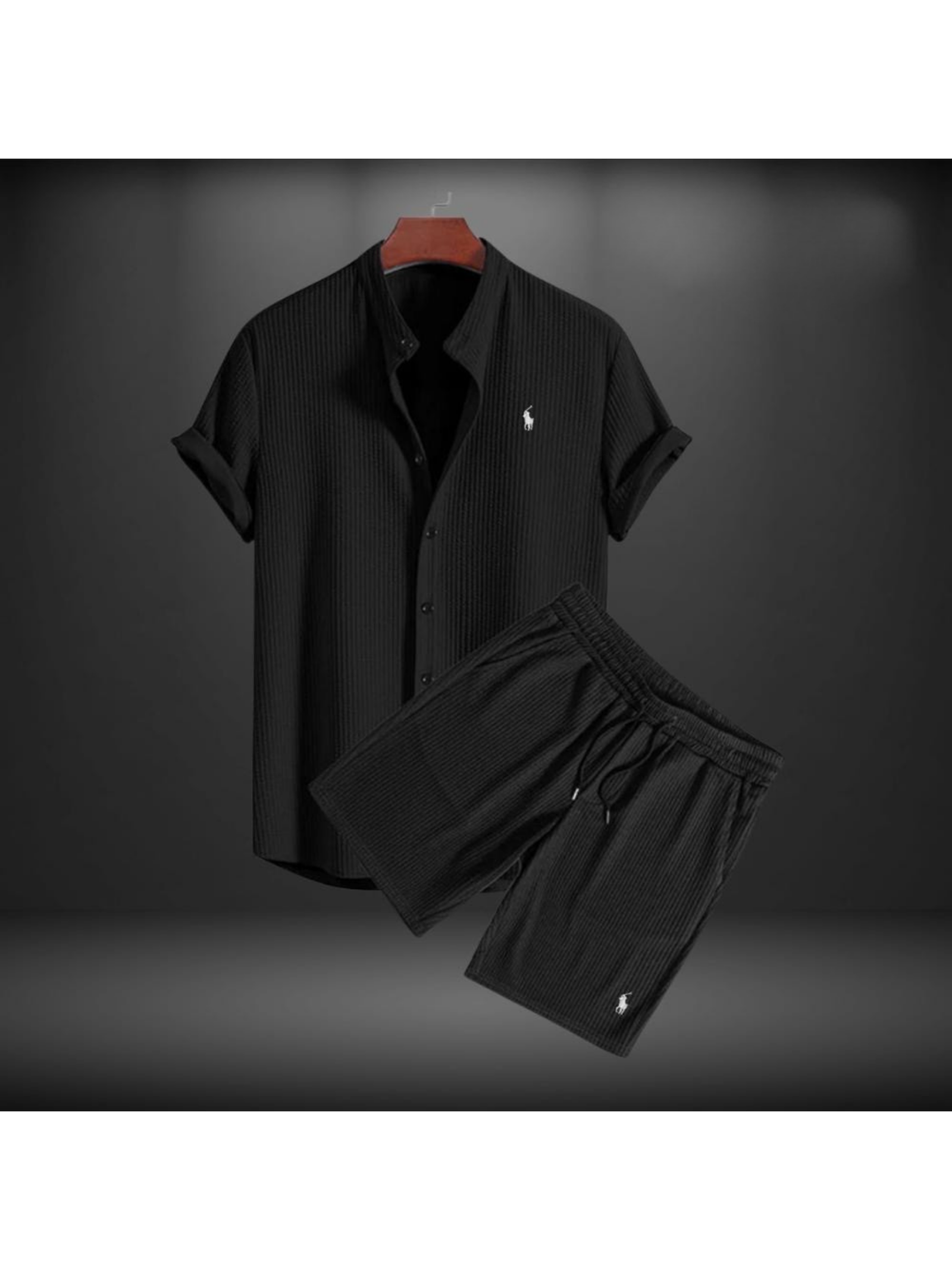 Ensemble Ralph Lauren – t-shirt et short Noir